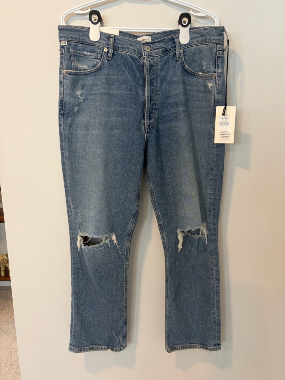Citizens Of Humanity Charlotte High Waist Straight Leg Crop Jeans NWT!